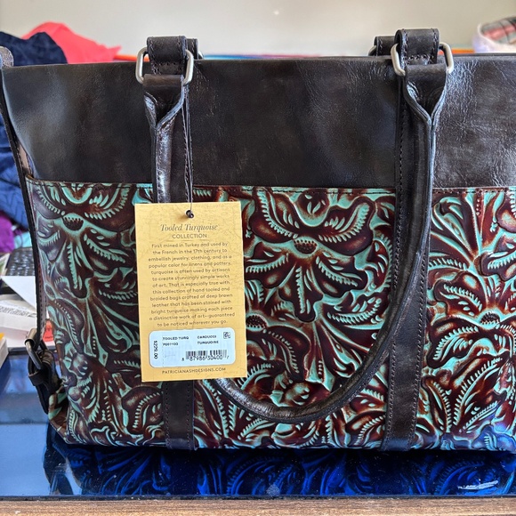 Patricia Nash Tooled Turquoise Carducci - Picture 2 of 5
